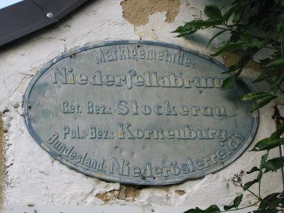 Marktrechtstafel in Niederfellabrunn