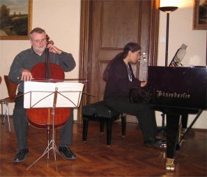 Martin Hornstein (Violoncello) und Janna Polyzoides (Klavier)