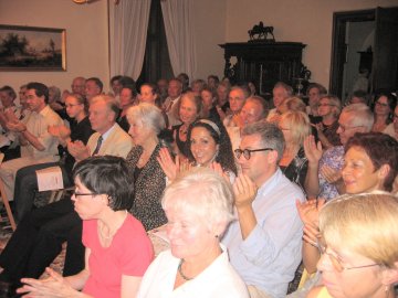 Das begeisterte Publikum beim Eggner Trio