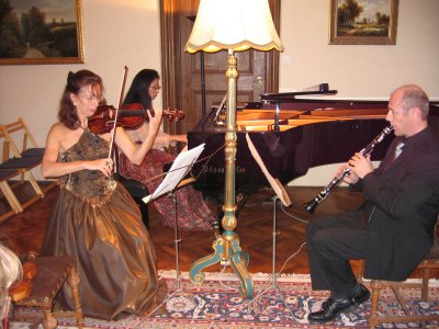 Gerald Pachinger (Klarinette), Jacqueline Roscheck (Violine) und Asako Hosoki (Klavier)