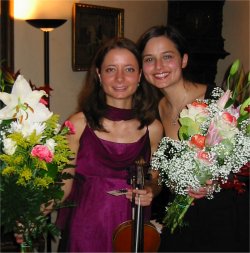 Valya Dervenska (Violine) und Dora Deliyska (Klavier)