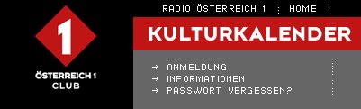 Ö1-Kulturkalender