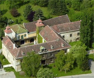 View of castle from above